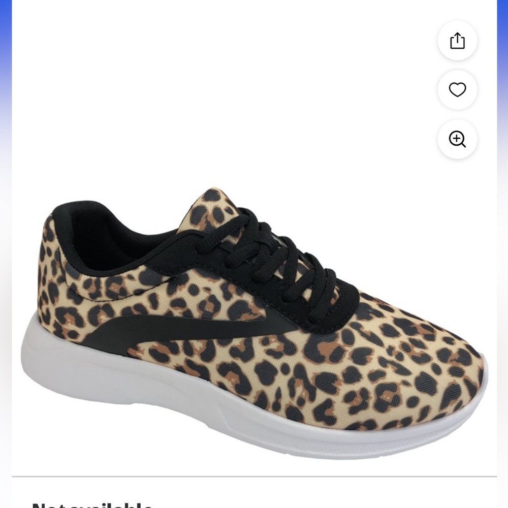 Woman’s Athletic Works training walking sneaker shoes Leopard sz 9 1/2 NWT